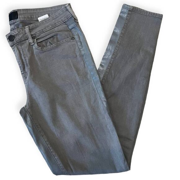 Vince Gray Silverfin Wash Tuxedo Stripe Tonal Dylan Skinny Jeans 29 - Picture 4 of 15